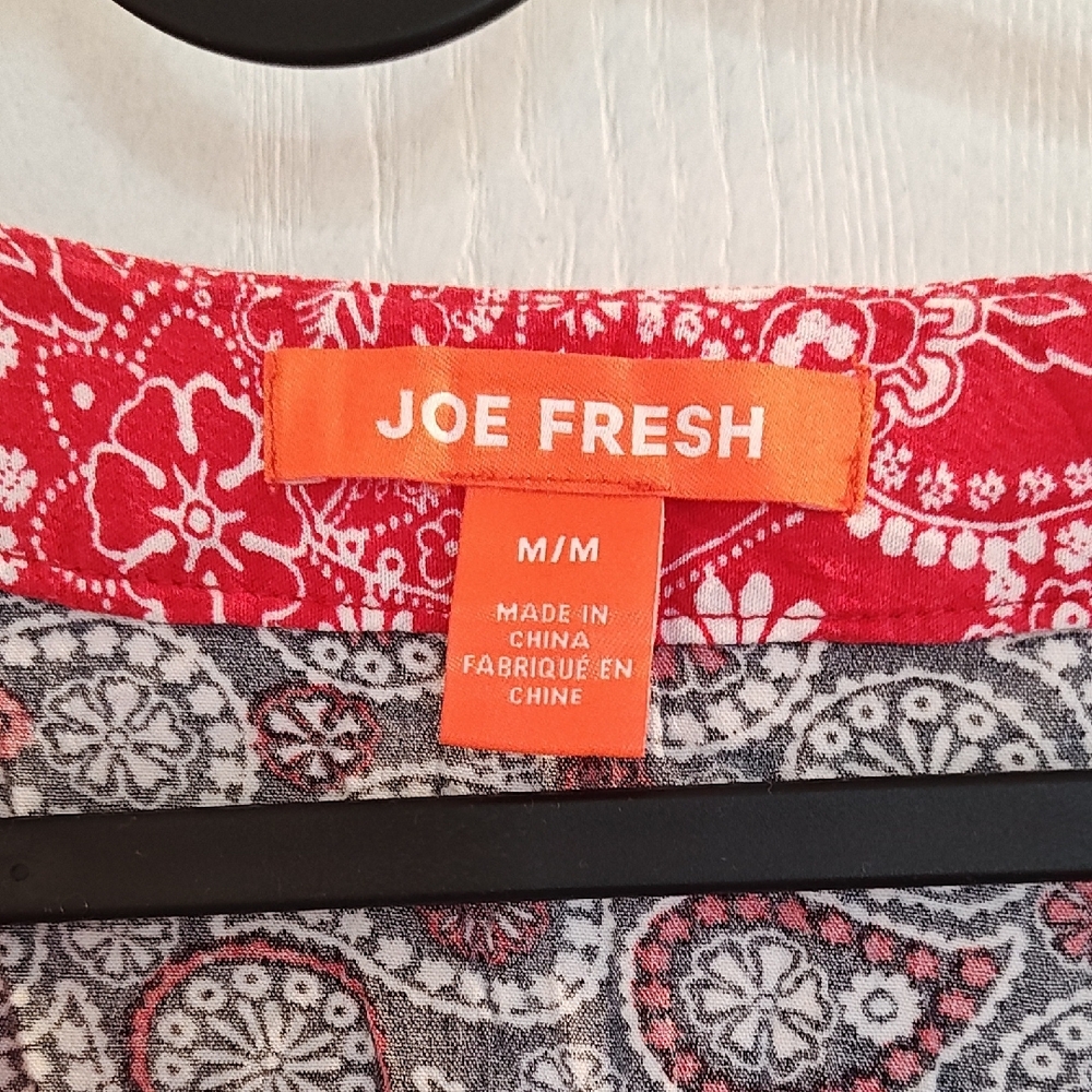 Joe Fresh Black and Red Paisley Dress - Picture 2 of 5